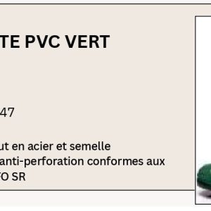 BOTTE PVC AVEC SECURITE